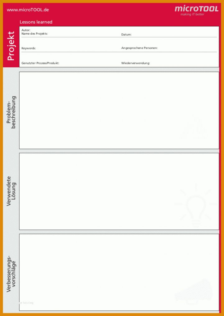 Ideal Lessons Learned Vorlage Excel Deutsch 760x1075