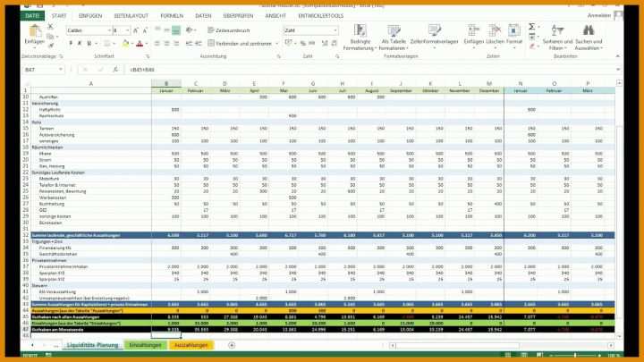 Schockieren Liquiditätsplanung Excel Vorlage Ihk 1280x720
