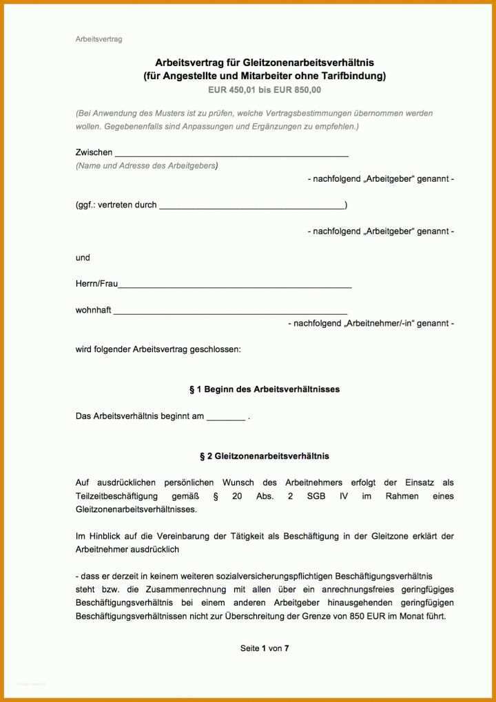 Sensationell Managementvertrag Vorlage 1239x1754