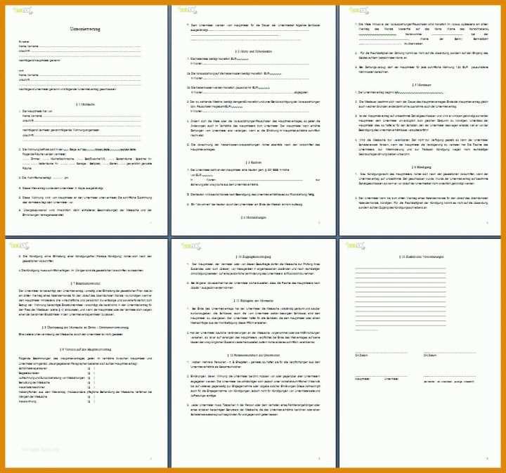 Sensationell Untermietvertrag Gewerbe Vorlage 966x903