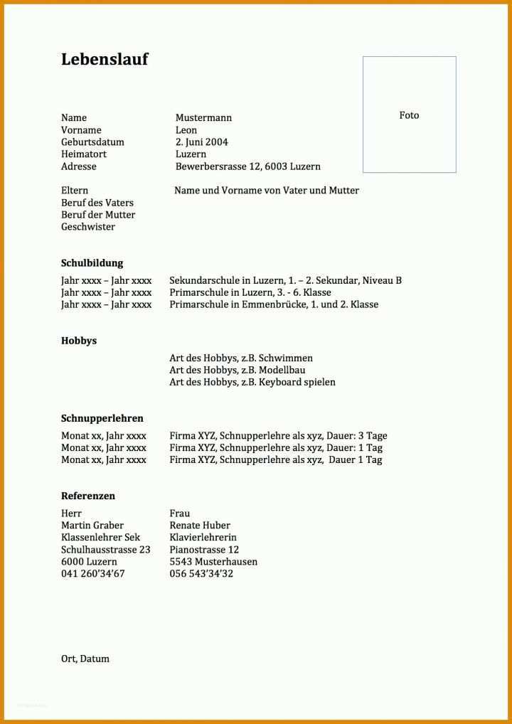 Ideal Vorlage Lebenslauf Word 1240x1753