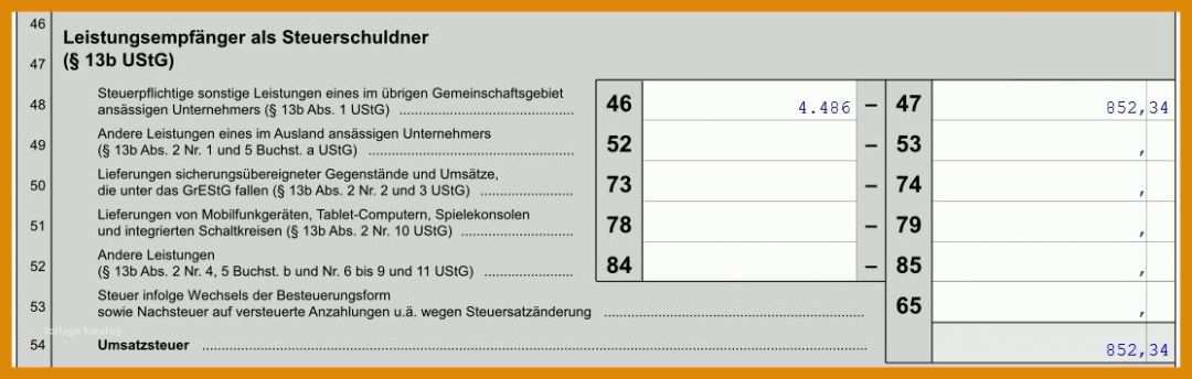 Wunderbar Vorlage Umsatzsteuervoranmeldung 1114x355