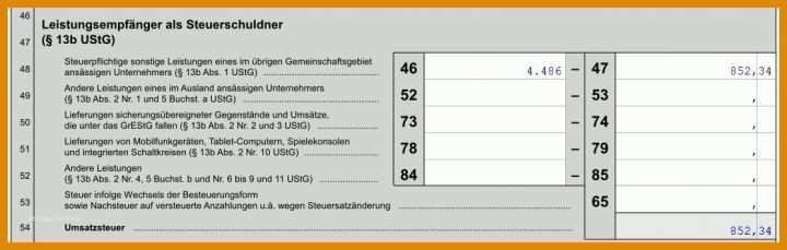 Phänomenal Vorlage Umsatzsteuervoranmeldung 1114x355