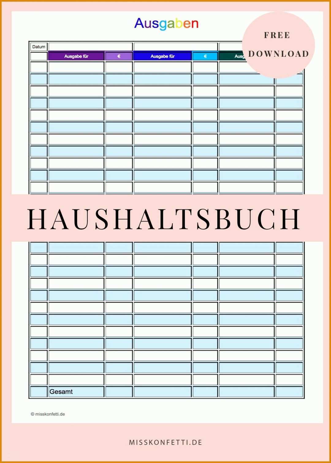 Toll Vorlagen Haushaltsbuch Ausdrucken 2000x2800