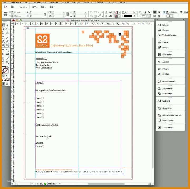 Briefbogen Vorlage Indesign Din 5008 Tutorial Briefbogen Indesign Erstellen