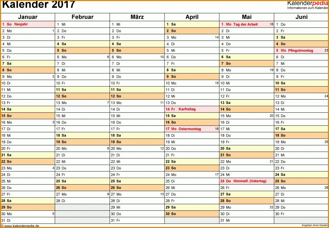 Staffelung Excel Vorlage Kalender 2017 3111x2163