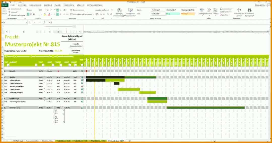 Außergewöhnlich Projektplan Excel Vorlage 2018 Kostenlos 1922x1012