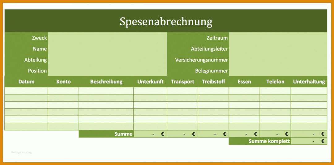 Kreativ Spesenabrechnung Lkw Fahrer Vorlage 1200x593