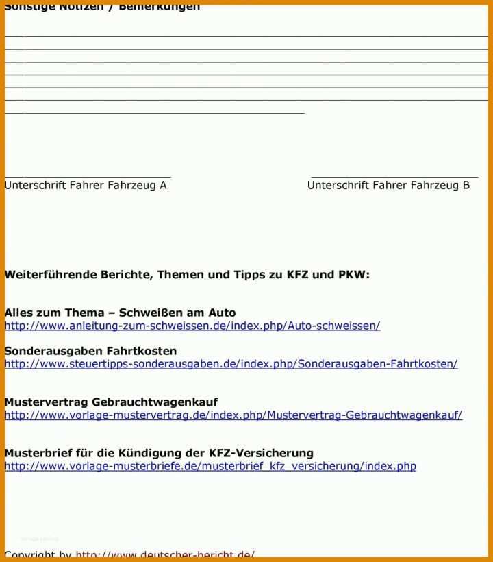 Allerbeste Unfallbericht Vorlage Pdf 960x1093