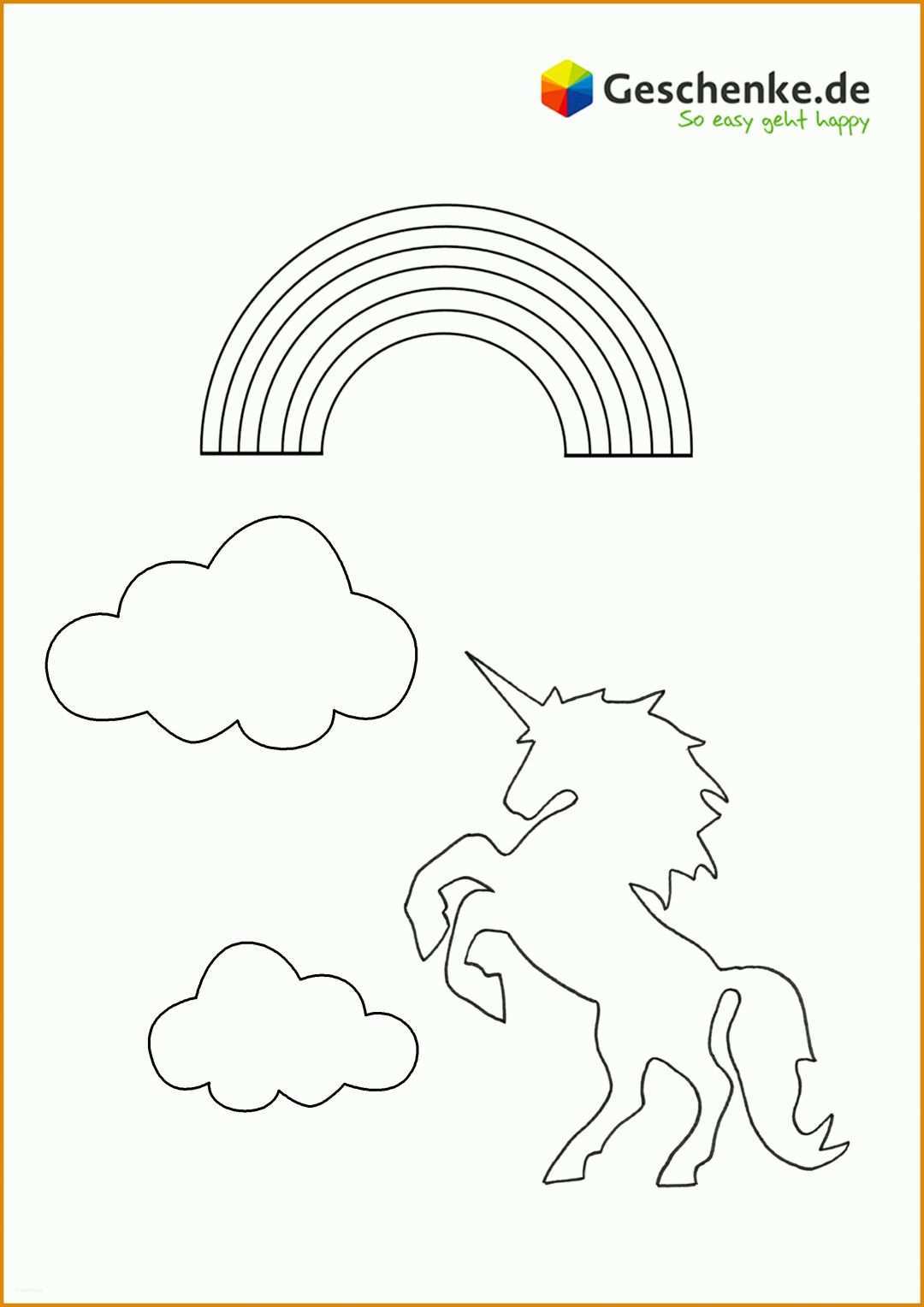 Erstaunlich Vorlage Einhorn 2480x3508