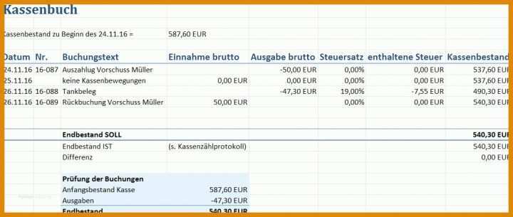 Bestbewertet Zählprotokoll Kasse Vorlage Excel 1136x481