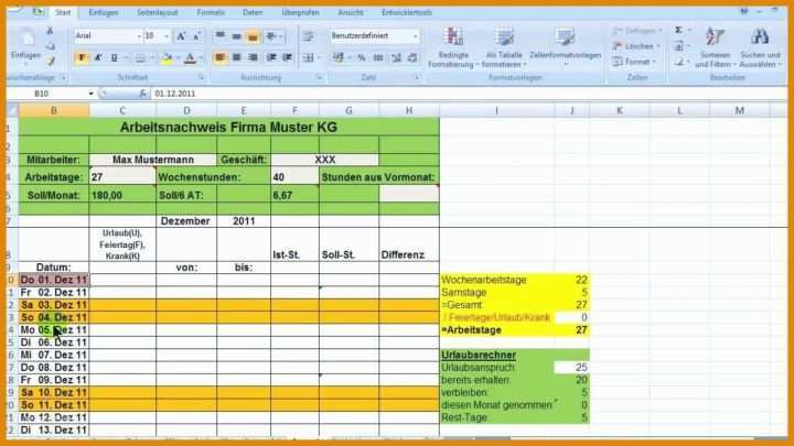 Unglaublich Zeiterfassung Vorlage Excel Kostenlos 1280x720