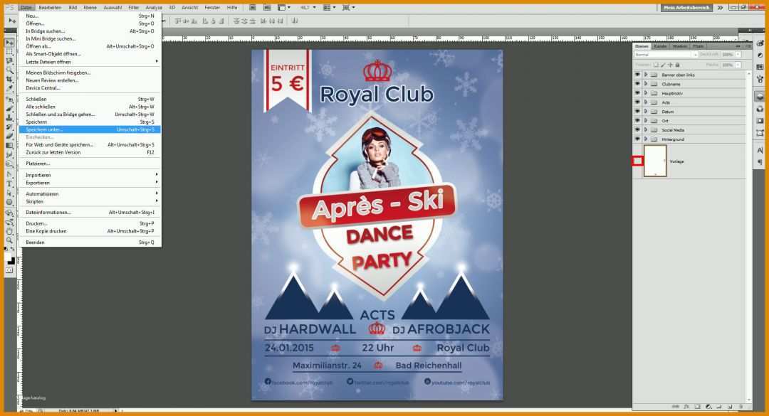 Allerbeste Apres Ski Party Flyer Vorlage 1920x1040