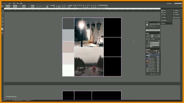 Limitierte Auflage Collage Vorlage Indesign 1280x720