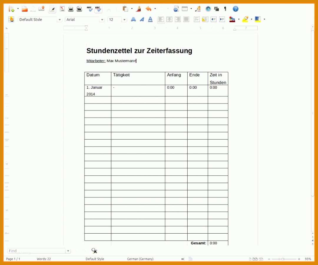 Ideal Datev Zeiterfassung Mitarbeiter Vorlage 1180x986