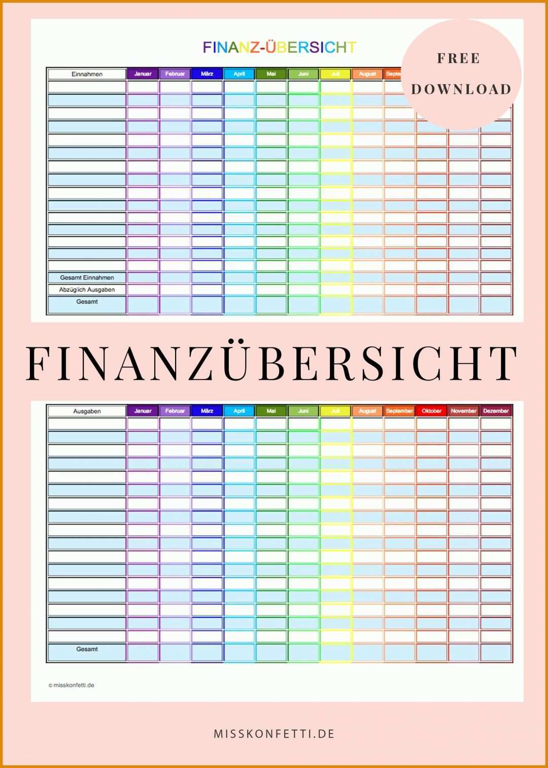 Limitierte Auflage Einnahmen Ausgaben Vorlage Zum Ausdrucken 2000x2800