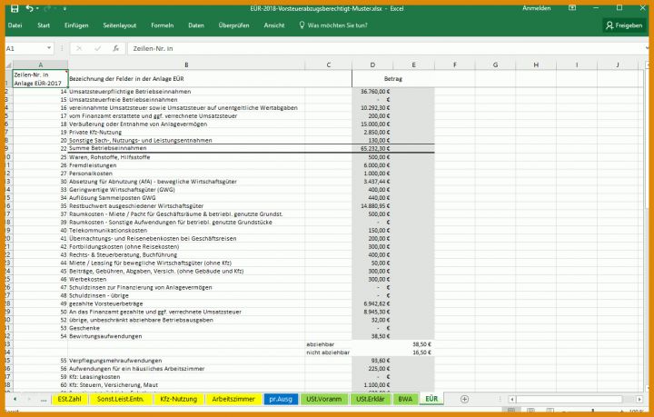 Erschwinglich Einnahmen überschuss Rechnung Vorlage 1285x820