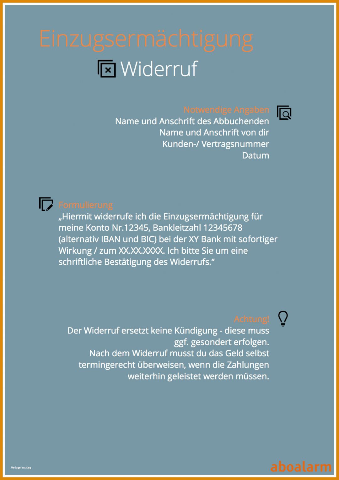 Perfekt Einzugsermächtigung Widerrufen Vorlage 1239x1754