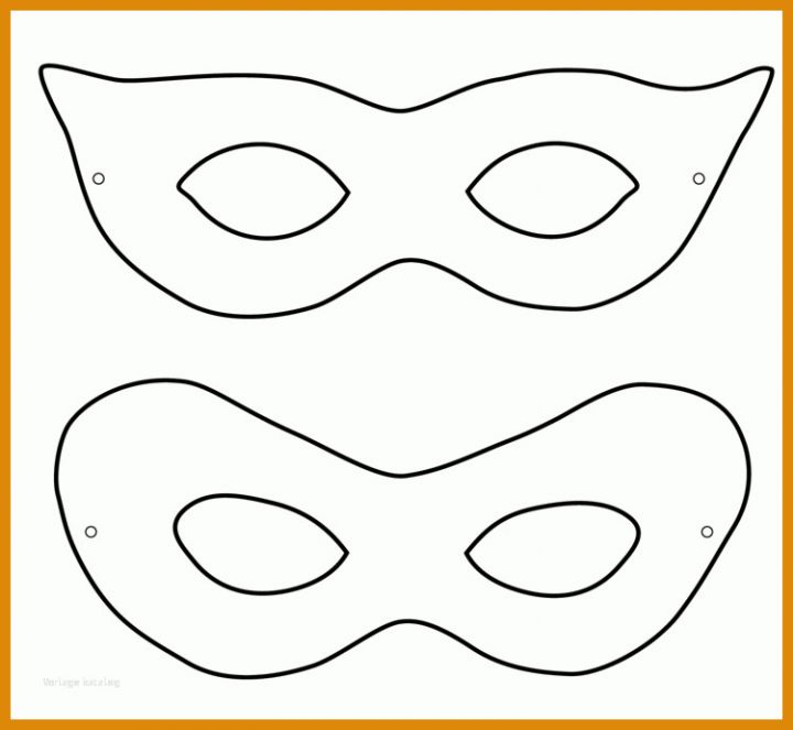 Hervorragen Faschingsmasken Für Kinder Vorlagen 750x691