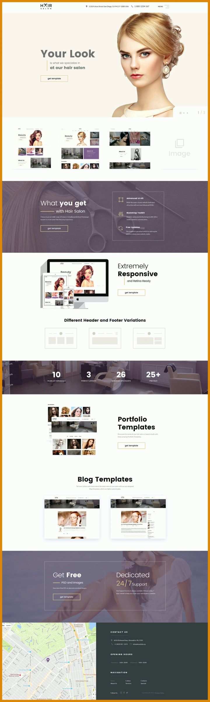 Toll Homepage Vorlagen Responsive 965x3222