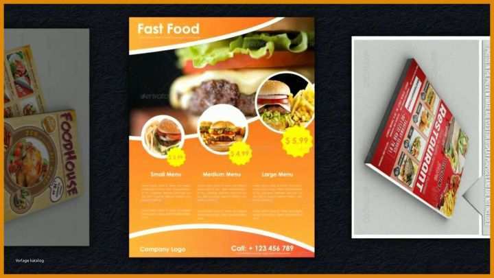 Atemberaubend Imbiss Flyer Vorlage 1280x720