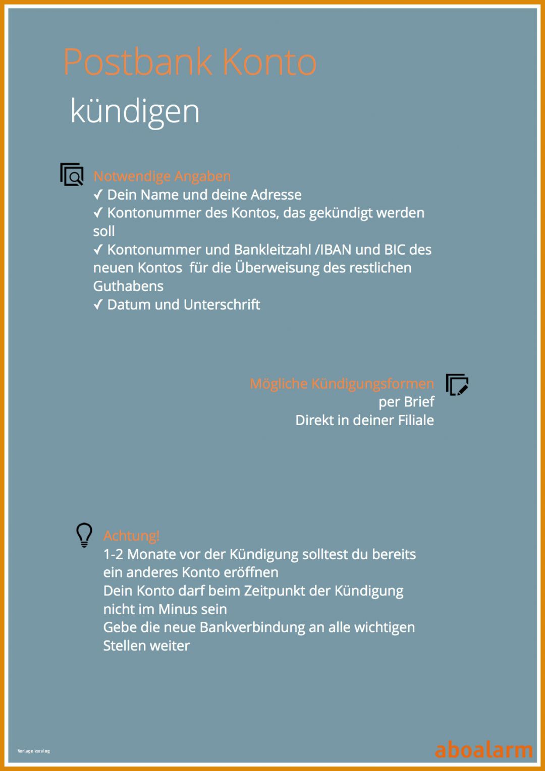 Unvergesslich Kündigungsschreiben Postbank Girokonto Vorlage 1239x1754