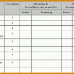 Bemerkenswert Nutzwertanalyse Vorlage 898x548