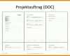 Beeindruckend Projektauftrag Vorlage 800x600