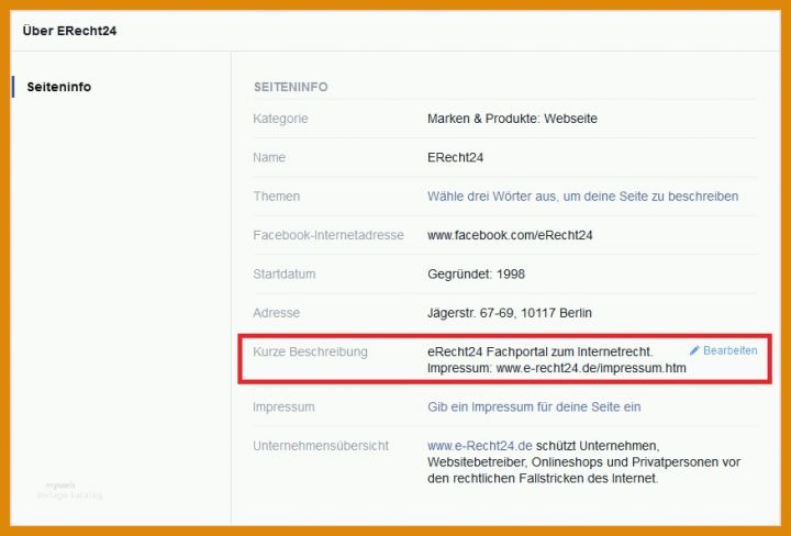 Bestbewertet Vorlage Impressum 875x593