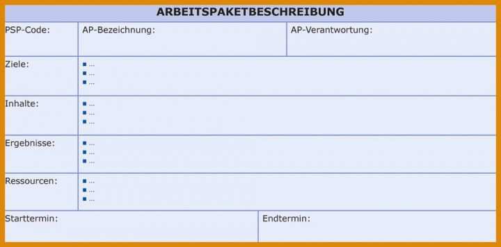 Wunderschönen Arbeitspaket Vorlage 1000x495