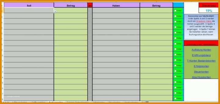 Schockierend Buchführung Vorlage Excel 1280x606
