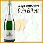 Phänomenal Etikett Sektflasche Vorlage 800x800