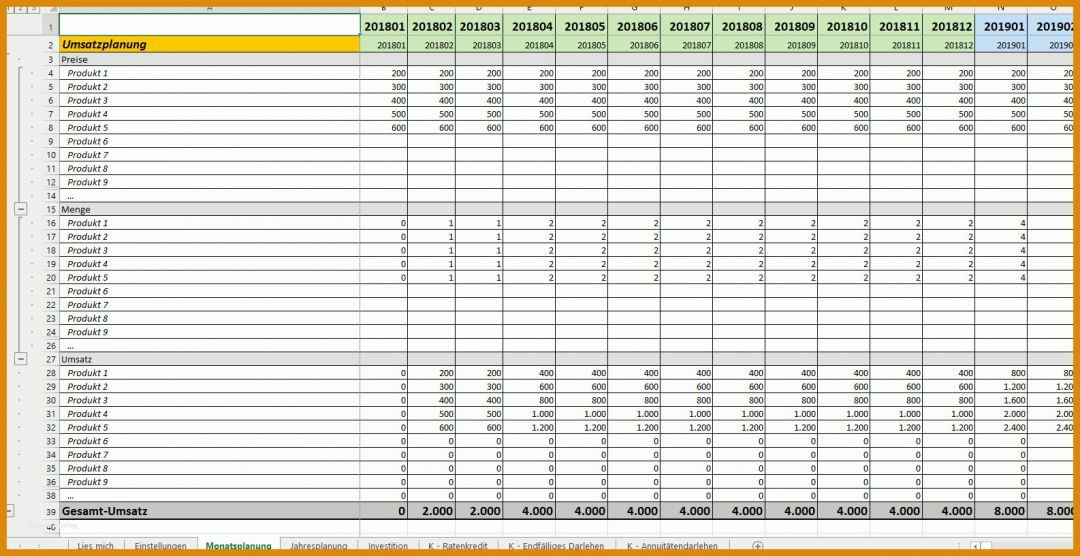 Hervorragend Finanzplan Vorlage 1586x816