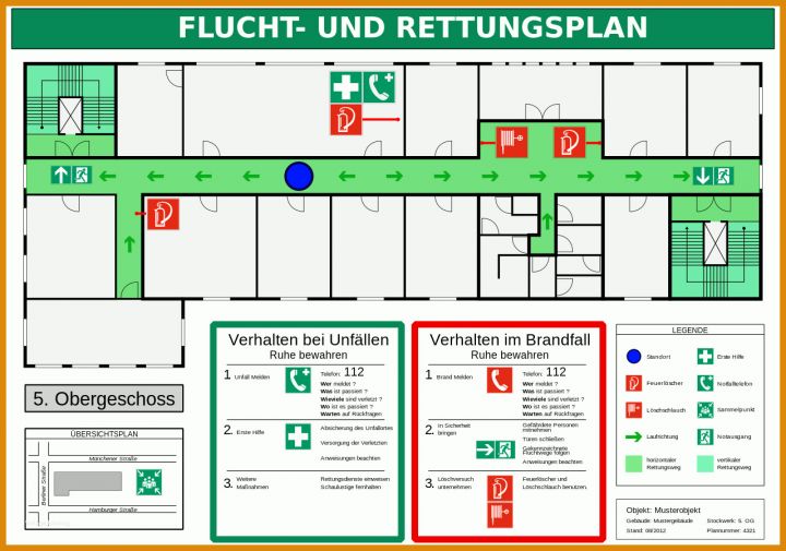 Ungewöhnlich Flucht Und Rettungsplan Vorlage 1280x897