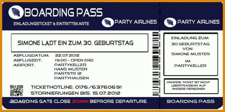 Flugticket Vorlage Zum Bearbeiten Kostenlos: 11 Tipps Sie ...