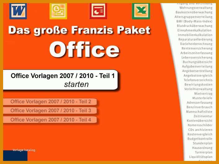 Bemerkenswert Franzis Office Vorlagen 706x530