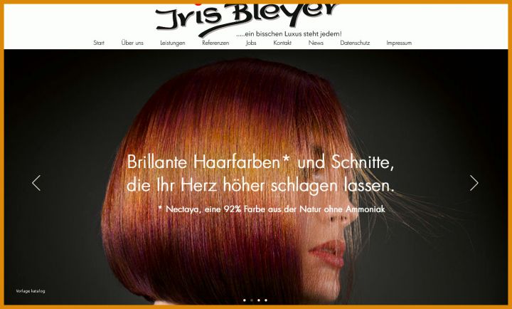 Modisch Friseur Homepage Vorlage 1290x778