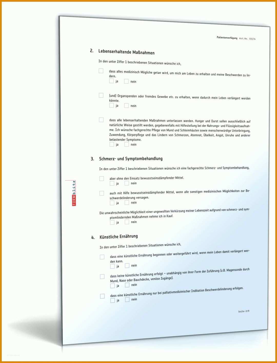 Hervorragend Patientenverfügung Vorlage Pdf 1600x2100