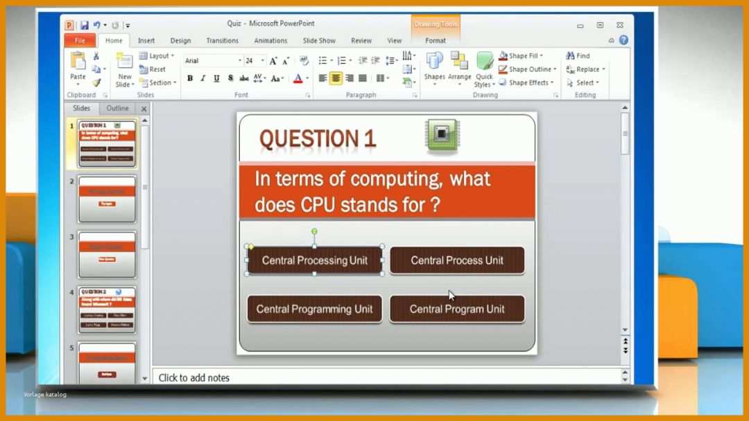 Sensationell Powerpoint Quiz Vorlage 1280x720