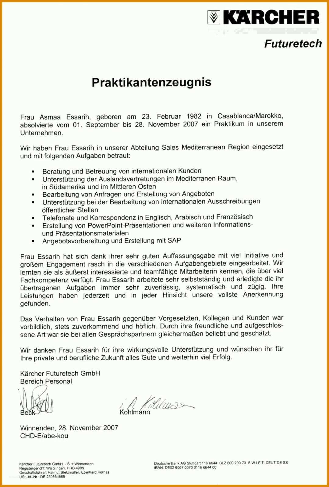 Überraschend Praktikumszeugnis Vorlage Pdf 1487x2199