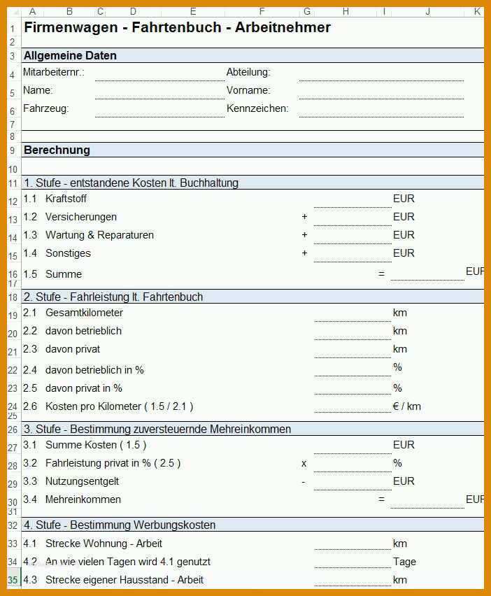 Rühren Reisekostenabrechnung Selbstständige Vorlage 702x852