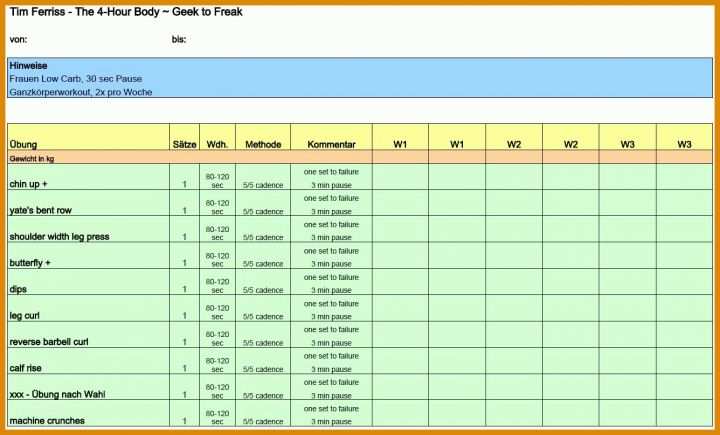 Atemberaubend Trainingsplan Vorlage Excel 1336x808