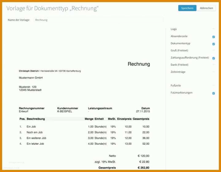 Fabelhaft Vorlage Rechnung Freiberufler Ohne Umsatzsteuer 1036x807