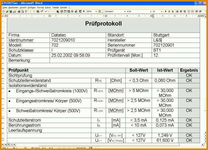 Neue Version Vde 0100 Teil 600 Pr fprotokoll Excel Werden 157294 