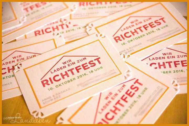 11 Selten Einladung Zum Richtfest Vorlage Kostenlos ...