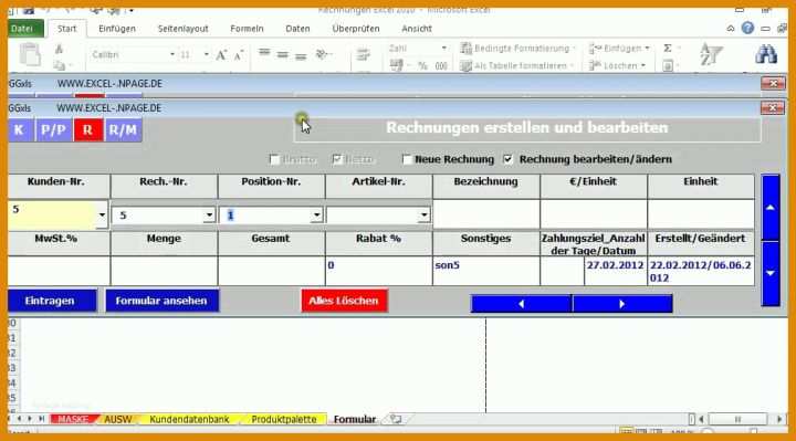 Staffelung Excel Vorlage Kundendatenbank 1008x558