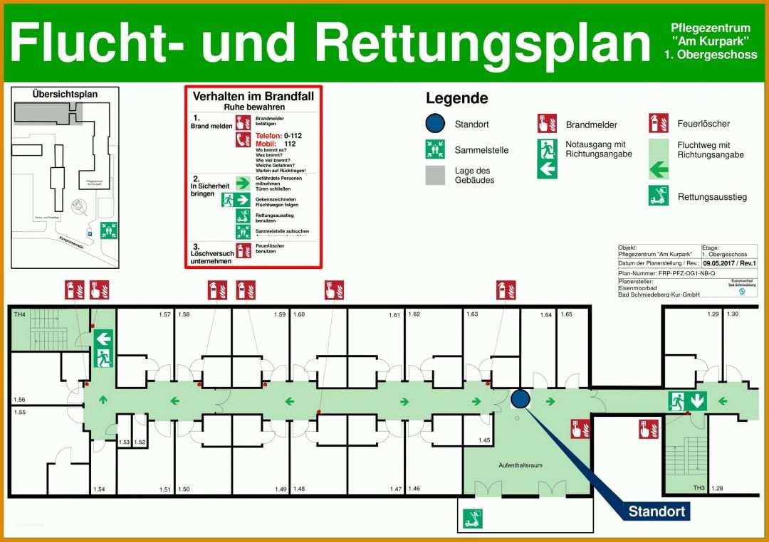 Hervorragend Flucht Und Rettungsplan Vorlage 2000x1411