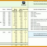 Schockierend Kontenplan Excel Vorlage 1202x493