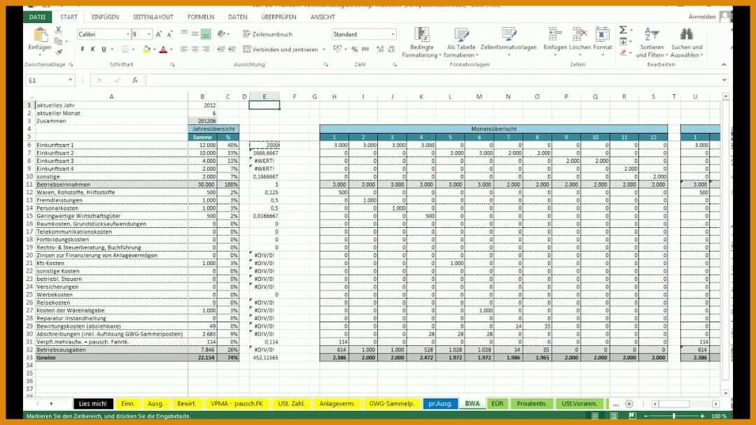 Hervorragen Kontenplan Excel Vorlage 1280x720
