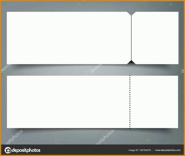 Konzert Ticket Vorlage Stock Illustration Blank Event Concert Ticket Mockup